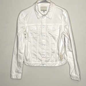 VTG Calvin Klein Jeans white denim jacket size M
